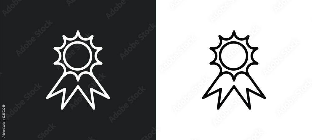 Poster quality icon isolated in white and black colors. quality outline vector icon from success collection