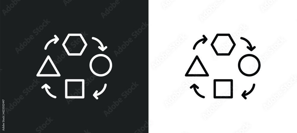 Poster adaptation icon isolated in white and black colors. adaptation outline vector icon from startup stat