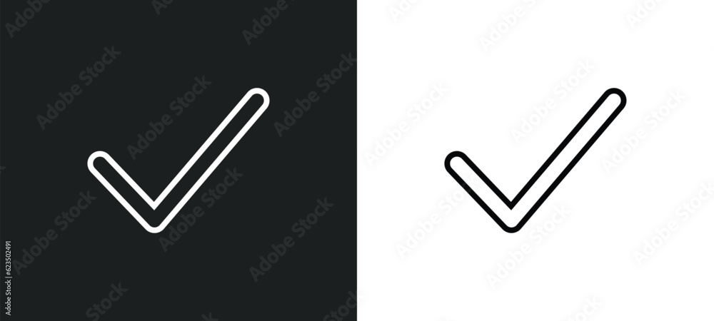 Poster valid icon isolated in white and black colors. valid outline vector icon from startup stategy and co