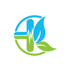 Medical care logo.vector illustration design template.