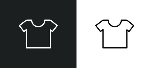 short sleeves icon isolated in white and black colors. short sleeves outline vector icon from sports collection for web, mobile apps and ui.