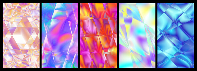 Crystal glass. Diamond abstract backgrounds