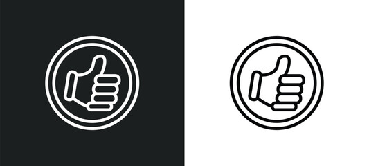 quit a social like icon isolated in white and black colors. quit a social like outline vector icon from social media marketing collection for web, mobile apps and ui.