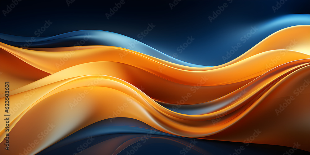 Wall mural modern abstract background figure for website. contemporary concept with smooth and elegant curves. 