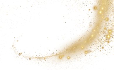 Gold Glitter shiny swirl