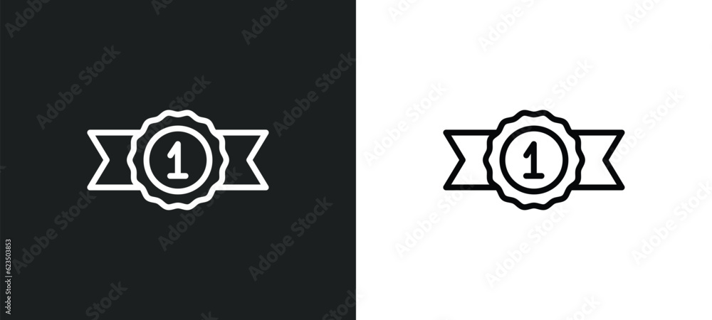 Poster class reward icon isolated in white and black colors. class reward outline vector icon from signs co