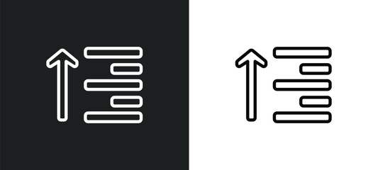 align icon isolated in white and black colors. align outline vector icon from signs collection for web, mobile apps and ui.
