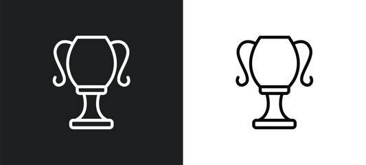 classroom cup icon isolated in white and black colors. classroom cup outline vector icon from signs collection for web, mobile apps and ui.