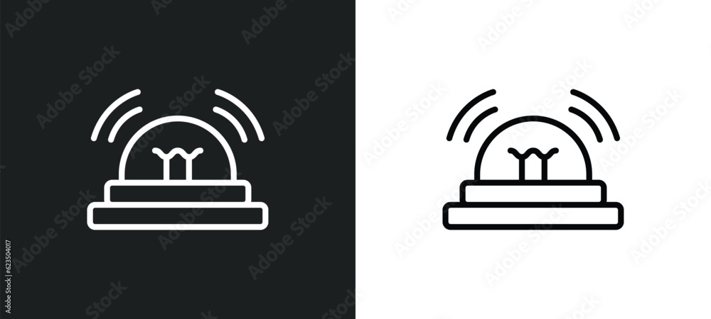 Poster alarm icon isolated in white and black colors. alarm outline vector icon from signs collection for w