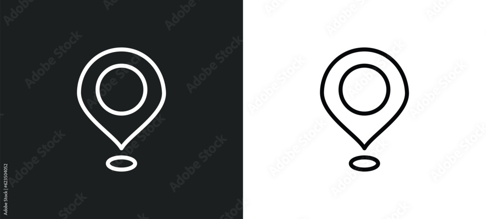 Poster placeholders icon isolated in white and black colors. placeholders outline vector icon from signs co