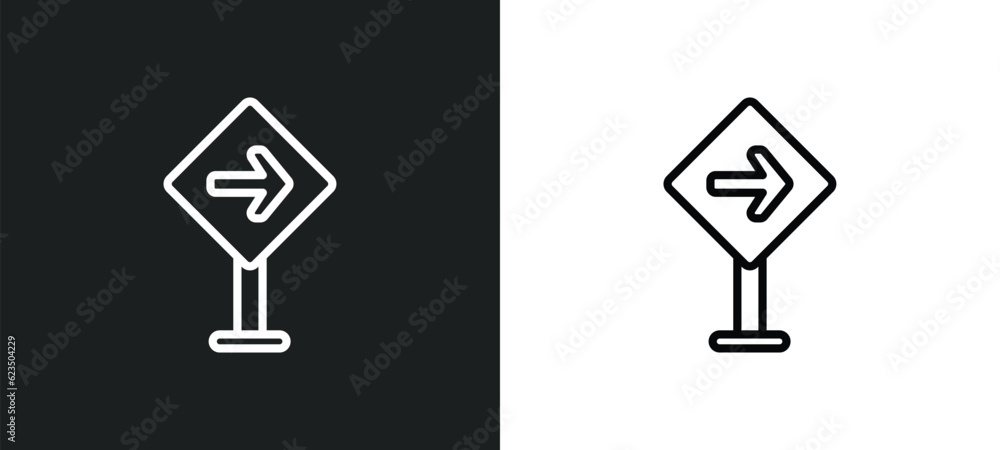 Poster traffic icon isolated in white and black colors. traffic outline vector icon from signs collection f