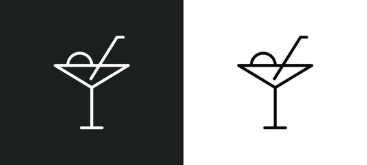 drinks icon isolated in white and black colors. drinks outline vector icon from signs collection for web, mobile apps and ui.