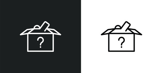 lost items icon isolated in white and black colors. lost items outline vector icon from signs collection for web, mobile apps and ui.