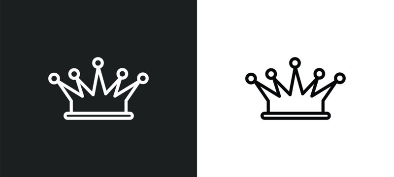 royalty icon isolated in white and black colors. royalty outline vector icon from shapes collection for web, mobile apps and ui.