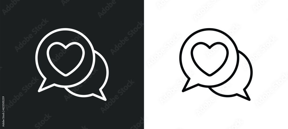 Poster lover icon isolated in white and black colors. lover outline vector icon from shapes collection for 