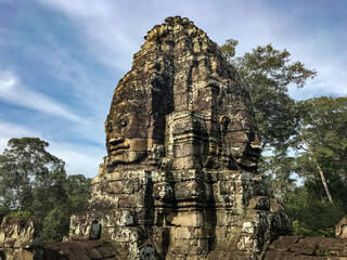 Bayon temple faces, Angkor Wat, Cambodia 