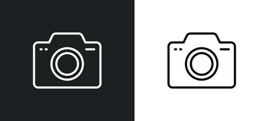 foto icon isolated in white and black colors. foto outline vector icon from shapes collection for web, mobile apps and ui.