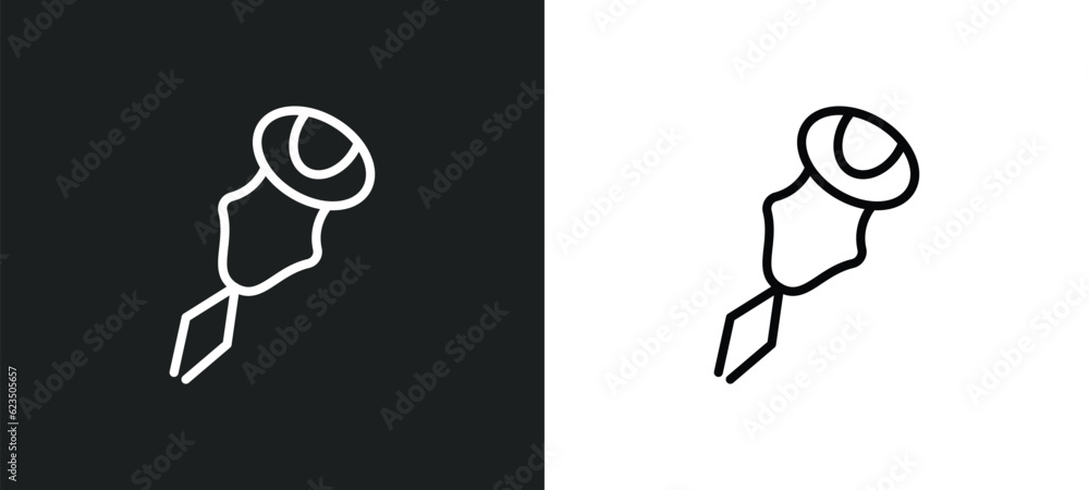 Poster threader icon isolated in white and black colors. threader outline vector icon from sew collection f