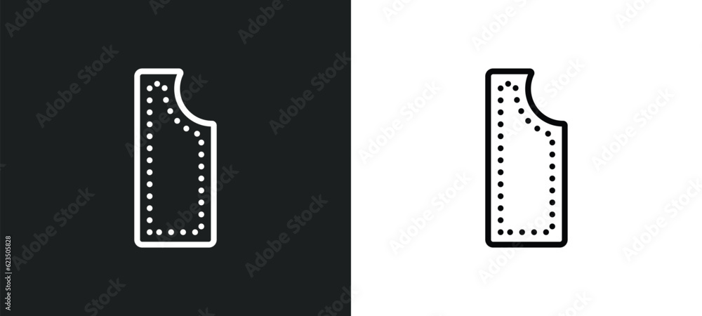 Poster material icon isolated in white and black colors. material outline vector icon from sew collection f