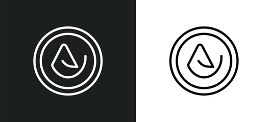 asceticism icon isolated in white and black colors. asceticism outline vector icon from religion collection for web, mobile apps and ui. - obrazy, fototapety, plakaty