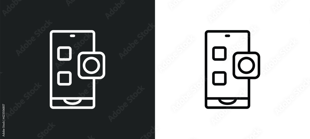 Aufkleber app icon isolated in white and black colors. app outline vector icon from seo collection for web, mo