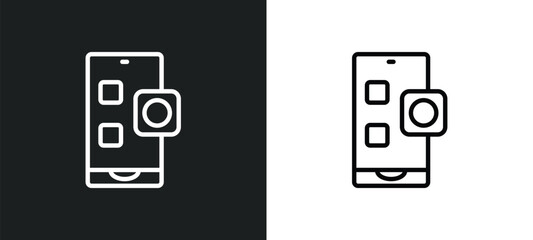 app icon isolated in white and black colors. app outline vector icon from seo collection for web, mobile apps and ui.