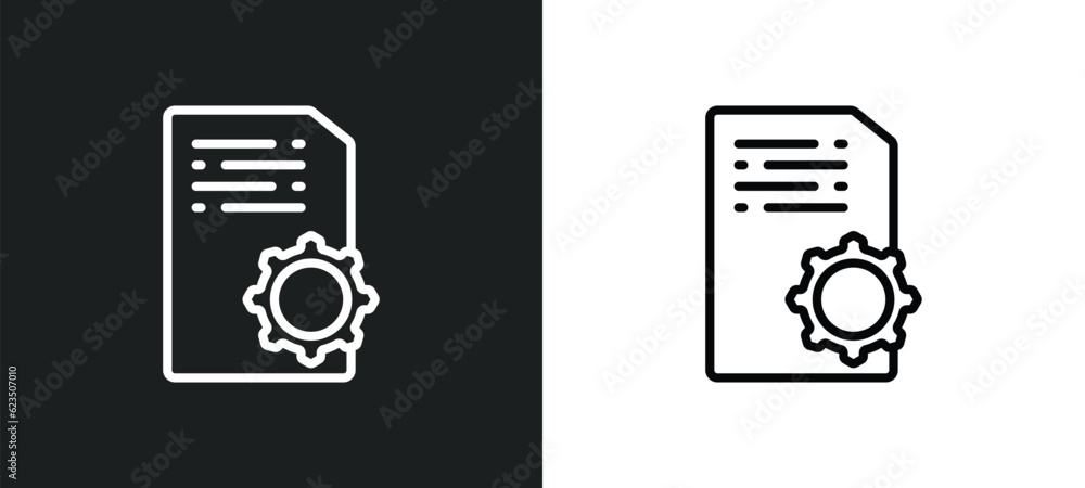 Poster article icon isolated in white and black colors. article outline vector icon from programming collec