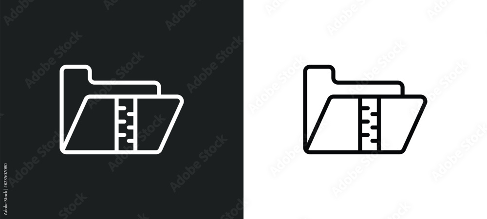 Poster archive icon isolated in white and black colors. archive outline vector icon from programming collec