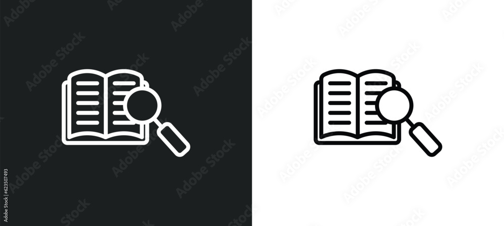 Poster guide icon isolated in white and black colors. guide outline vector icon from professions collection