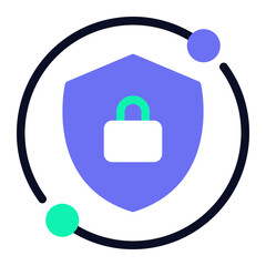 Obraz premium Cyber security Icon Illustration