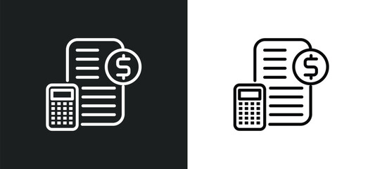 book keeper icon isolated in white and black colors. book keeper outline vector icon from people collection for web, mobile apps and ui.