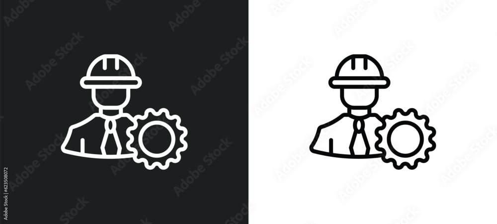 Poster constructor icon isolated in white and black colors. constructor outline vector icon from people col