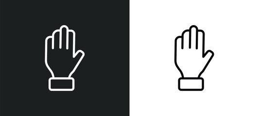 Fototapeta premium slap icon isolated in white and black colors. slap outline vector icon from people collection for web, mobile apps and ui.