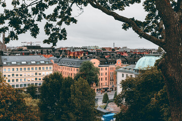 Overlooking the roofs of Stockholm