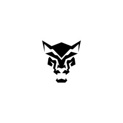 wolf head vector illustration for icon,symbol or logo. wolf template logo