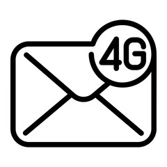 4g line icon