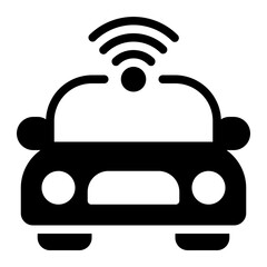 Autonomous Vehicles Icon Illustration