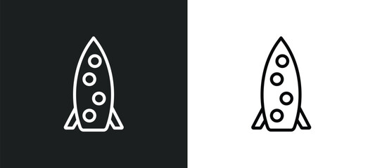 one suroard icon isolated in white and black colors. one suroard outline vector icon from nautical collection for web, mobile apps and ui.