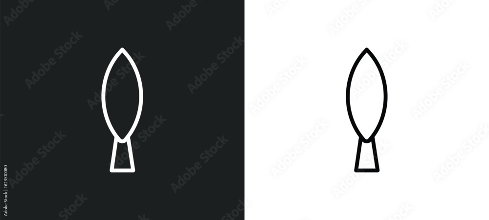 Poster cypress icon isolated in white and black colors. cypress outline vector icon from nature collection for web, mobile apps and ui.
