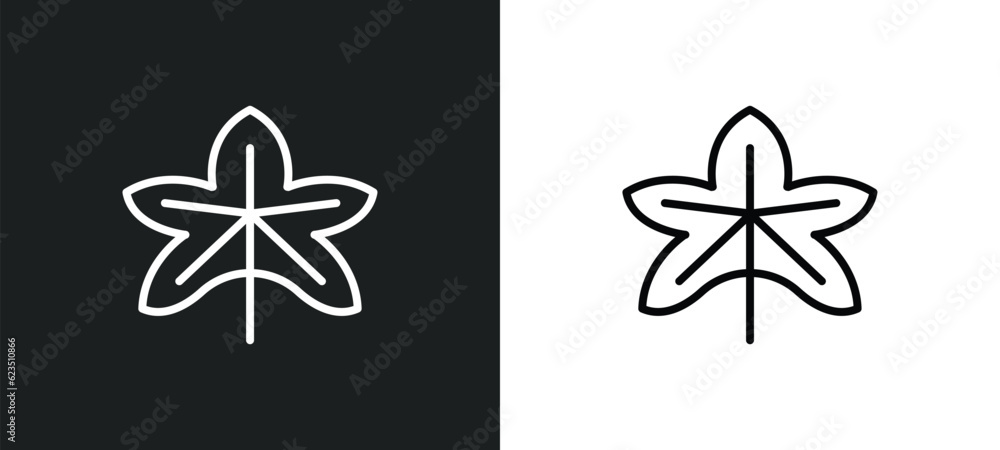 Poster grape leaf icon isolated in white and black colors. grape leaf outline vector icon from nature colle