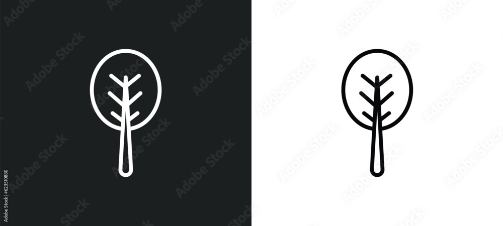 Aufkleber orbicular icon isolated in white and black colors. orbicular outline vector icon from nature collect