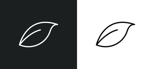 orange leaf icon isolated in white and black colors. orange leaf outline vector icon from nature collection for web, mobile apps and ui.