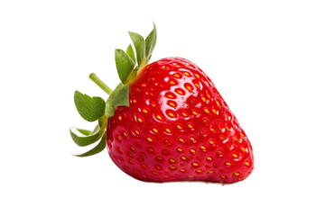 Strawberry Isolated on Transparent Background Generative AI