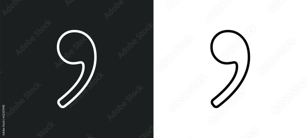 Poster breath mark icon isolated in white and black colors. breath mark outline vector icon from music and 