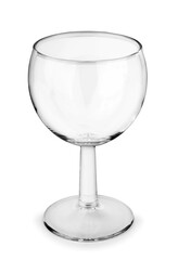 Empty glass isolated on a white background