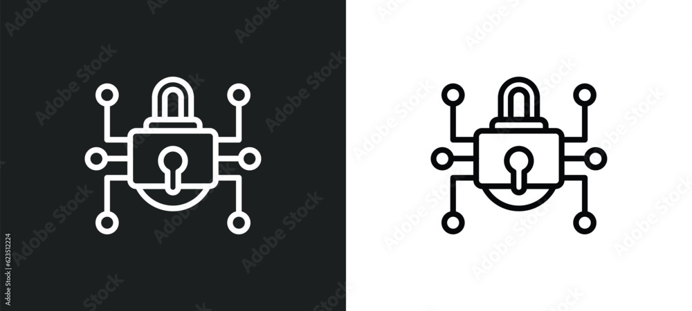 Poster traffic encryption icon isolated in white and black colors. traffic encryption outline vector icon f