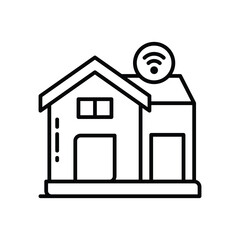 Smart Water Tap icon. Vector stock illustration.