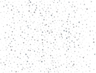 Birthday Silver Triangular Confetti