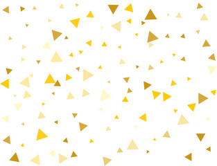 Golden Triangular Confetti