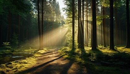 forest full of high rise trees and other kinds of plants